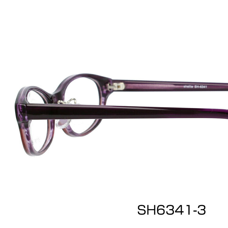 メガネ 眼鏡 度付き 度なし おしゃれ shellie シェリー SH 6341 全3色 51サイズ オーバル型 レディース 女性 UVカット 紫外線 ブランド サングラス 伊達 ダテ|老眼鏡・PCレンズ・カラーレンズ・遠近両用対応可能 ラッピング無料