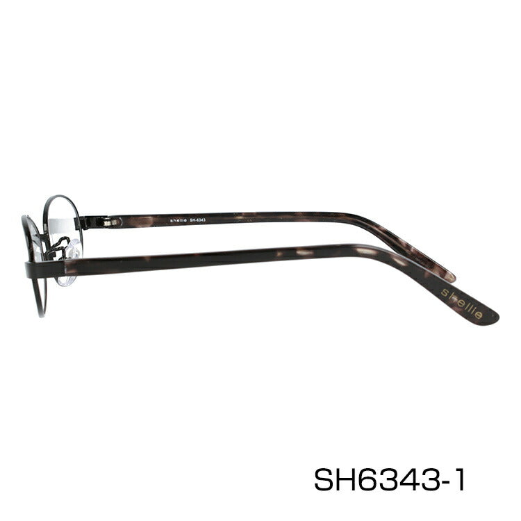 メガネ 眼鏡 度付き 度なし おしゃれ shellie シェリー SH 6343 全3色 51サイズ オーバル型 レディース 女性 UVカット 紫外線 ブランド サングラス 伊達 ダテ|老眼鏡・PCレンズ・カラーレンズ・遠近両用対応可能 ラッピング無料
