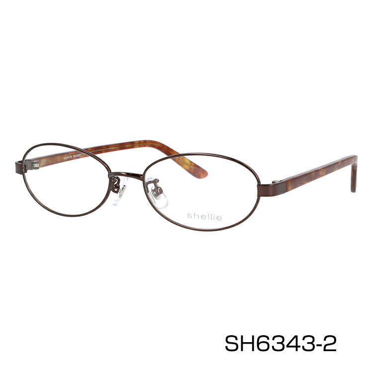 メガネ 眼鏡 度付き 度なし おしゃれ shellie シェリー SH 6343 全3色 51サイズ オーバル型 レディース 女性 UVカット 紫外線 ブランド サングラス 伊達 ダテ|老眼鏡・PCレンズ・カラーレンズ・遠近両用対応可能 ラッピング無料