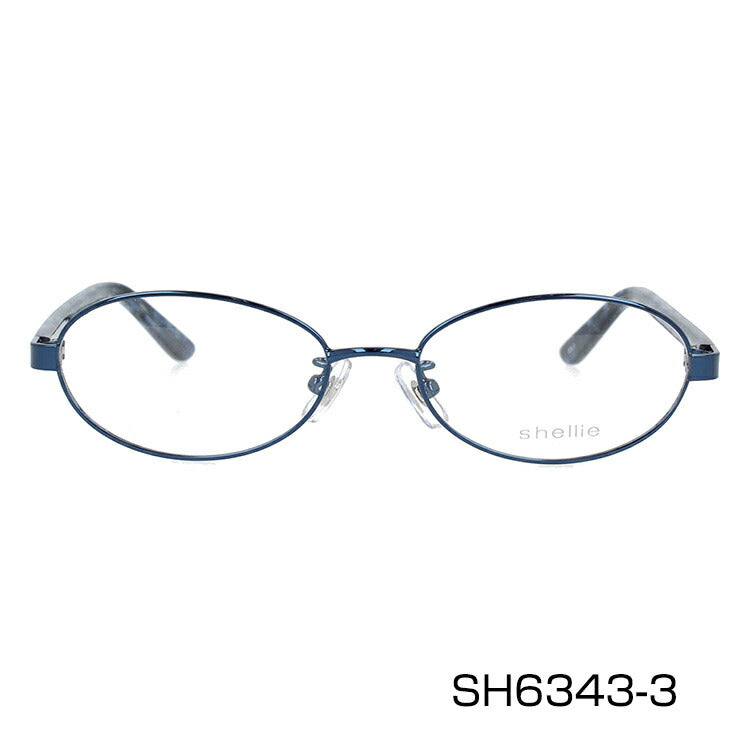 メガネ 眼鏡 度付き 度なし おしゃれ shellie シェリー SH 6343 全3色 51サイズ オーバル型 レディース 女性 UVカット 紫外線 ブランド サングラス 伊達 ダテ|老眼鏡・PCレンズ・カラーレンズ・遠近両用対応可能 ラッピング無料