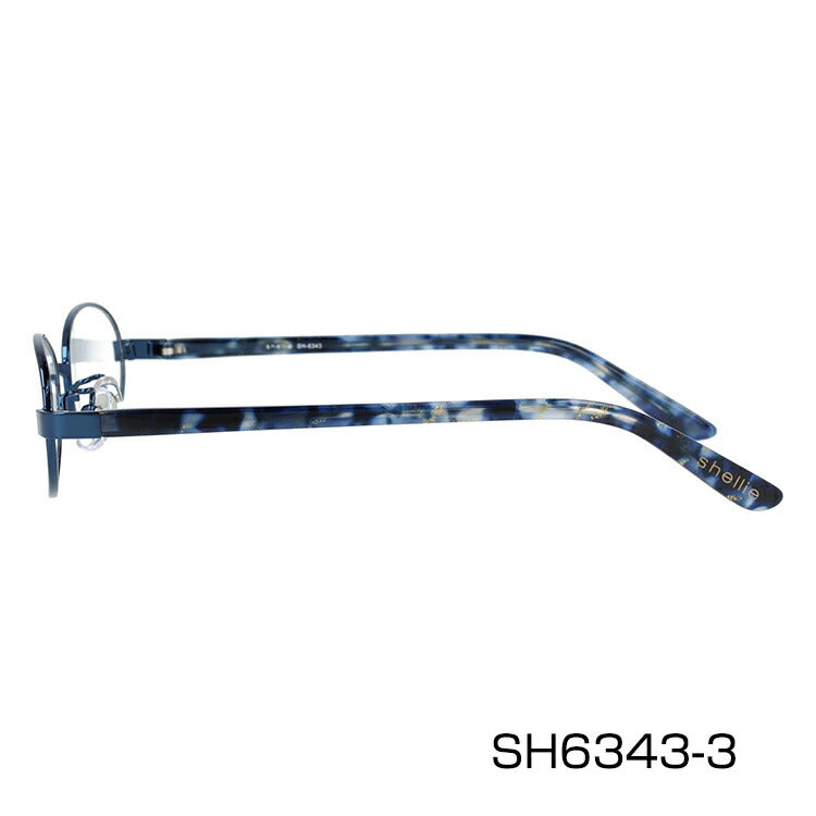 メガネ 眼鏡 度付き 度なし おしゃれ shellie シェリー SH 6343 全3色 51サイズ オーバル型 レディース 女性 UVカット 紫外線 ブランド サングラス 伊達 ダテ|老眼鏡・PCレンズ・カラーレンズ・遠近両用対応可能 ラッピング無料