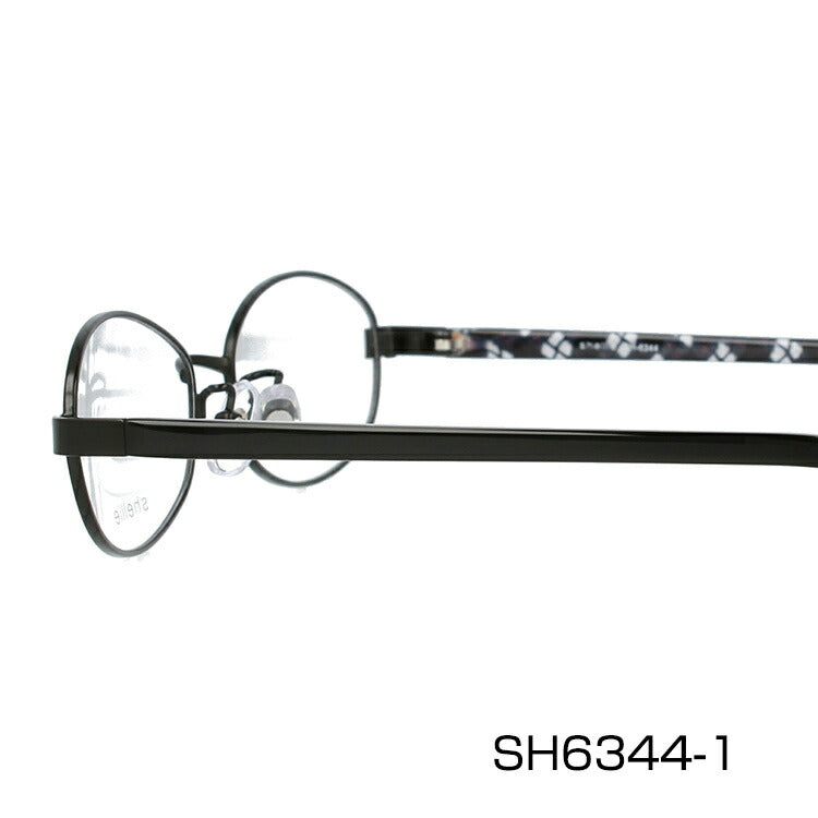 メガネ 眼鏡 度付き 度なし おしゃれ shellie シェリー SH 6344 全3色 53サイズ オーバル型 レディース 女性 UVカット 紫外線 ブランド サングラス 伊達 ダテ|老眼鏡・PCレンズ・カラーレンズ・遠近両用対応可能 ラッピング無料