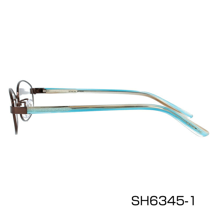 メガネ 眼鏡 度付き 度なし おしゃれ shellie シェリー SH 6345 全3色 52サイズ オーバル型 レディース 女性 UVカット 紫外線 ブランド サングラス 伊達 ダテ|老眼鏡・PCレンズ・カラーレンズ・遠近両用対応可能 ラッピング無料