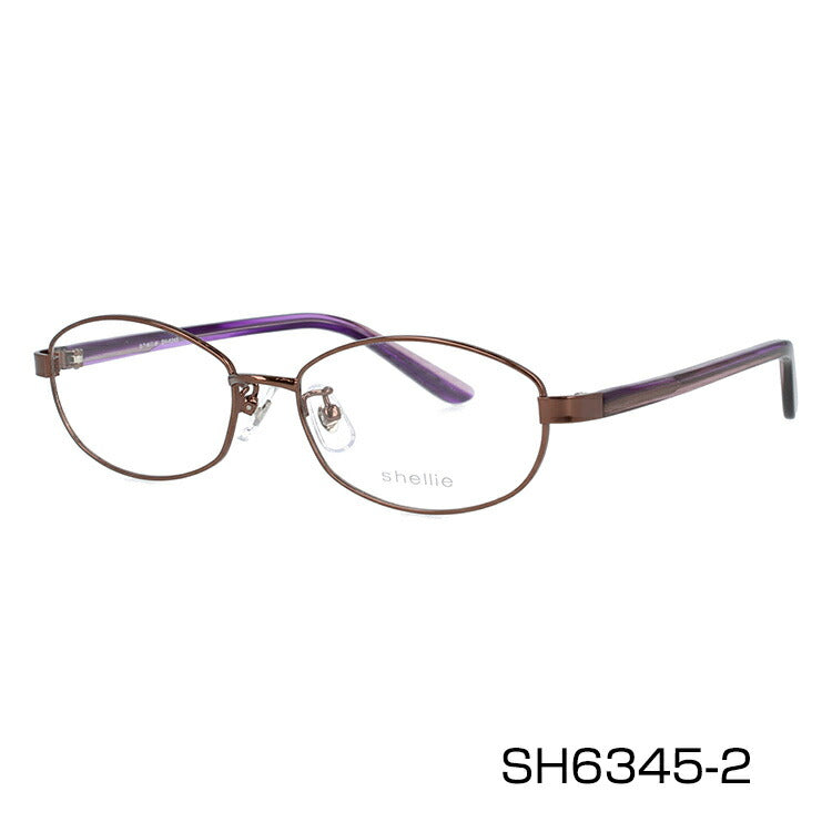 メガネ 眼鏡 度付き 度なし おしゃれ shellie シェリー SH 6345 全3色 52サイズ オーバル型 レディース 女性 UVカット 紫外線 ブランド サングラス 伊達 ダテ|老眼鏡・PCレンズ・カラーレンズ・遠近両用対応可能 ラッピング無料
