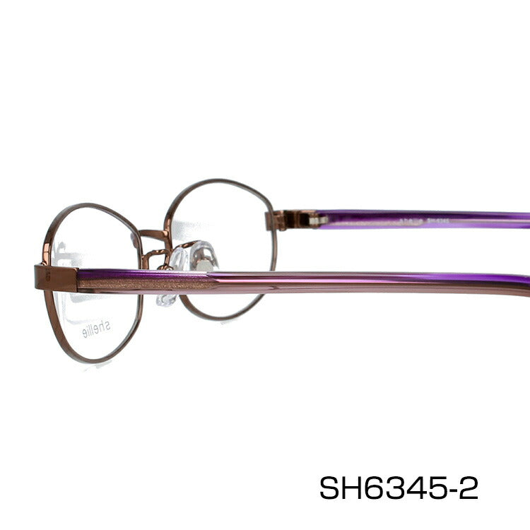 メガネ 眼鏡 度付き 度なし おしゃれ shellie シェリー SH 6345 全3色 52サイズ オーバル型 レディース 女性 UVカット 紫外線 ブランド サングラス 伊達 ダテ|老眼鏡・PCレンズ・カラーレンズ・遠近両用対応可能 ラッピング無料