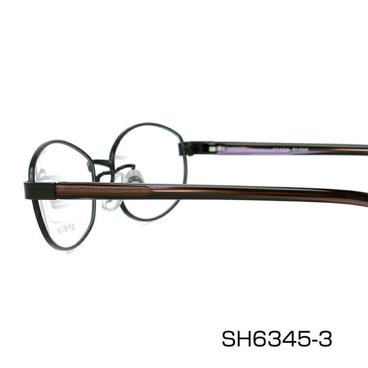 メガネ 眼鏡 度付き 度なし おしゃれ shellie シェリー SH 6345 全3色 52サイズ オーバル型 レディース 女性 UVカット 紫外線 ブランド サングラス 伊達 ダテ|老眼鏡・PCレンズ・カラーレンズ・遠近両用対応可能 ラッピング無料