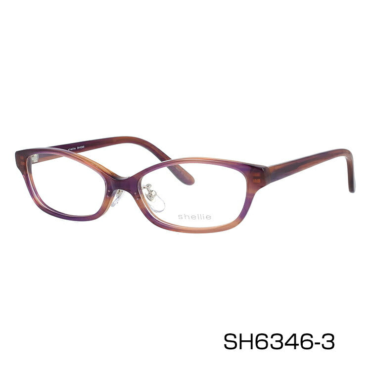 メガネ 眼鏡 度付き 度なし おしゃれ shellie シェリー SH 6346 全3色 51サイズ オーバル型 レディース 女性 UVカット 紫外線 ブランド サングラス 伊達 ダテ|老眼鏡・PCレンズ・カラーレンズ・遠近両用対応可能 ラッピング無料