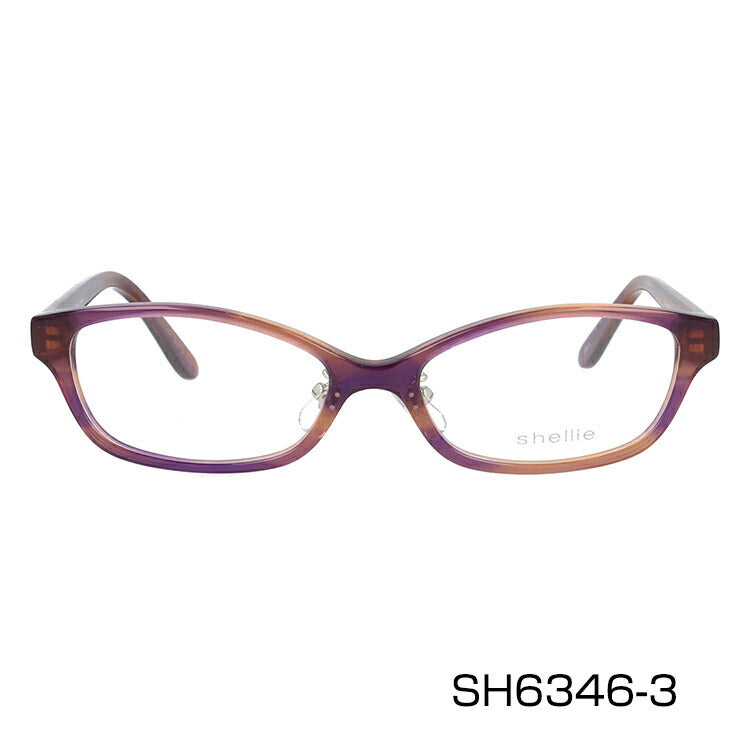 メガネ 眼鏡 度付き 度なし おしゃれ shellie シェリー SH 6346 全3色 51サイズ オーバル型 レディース 女性 UVカット 紫外線 ブランド サングラス 伊達 ダテ|老眼鏡・PCレンズ・カラーレンズ・遠近両用対応可能 ラッピング無料