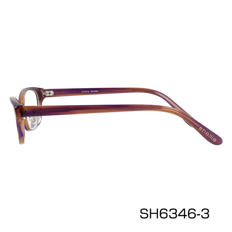 メガネ 眼鏡 度付き 度なし おしゃれ shellie シェリー SH 6346 全3色 51サイズ オーバル型 レディース 女性 UVカット 紫外線 ブランド サングラス 伊達 ダテ|老眼鏡・PCレンズ・カラーレンズ・遠近両用対応可能 ラッピング無料