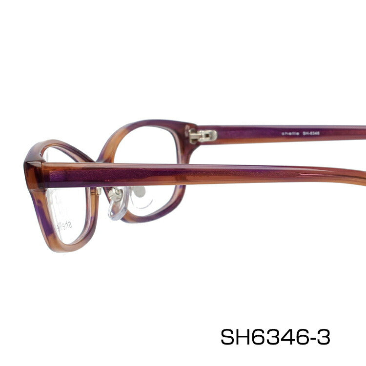 メガネ 眼鏡 度付き 度なし おしゃれ shellie シェリー SH 6346 全3色 51サイズ オーバル型 レディース 女性 UVカット 紫外線 ブランド サングラス 伊達 ダテ|老眼鏡・PCレンズ・カラーレンズ・遠近両用対応可能 ラッピング無料
