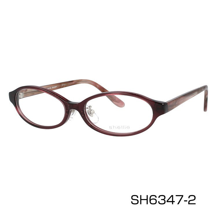 メガネ 眼鏡 度付き 度なし おしゃれ shellie シェリー SH 6347 全3色 51サイズ オーバル型 レディース 女性 UVカット 紫外線 ブランド サングラス 伊達 ダテ|老眼鏡・PCレンズ・カラーレンズ・遠近両用対応可能 ラッピング無料