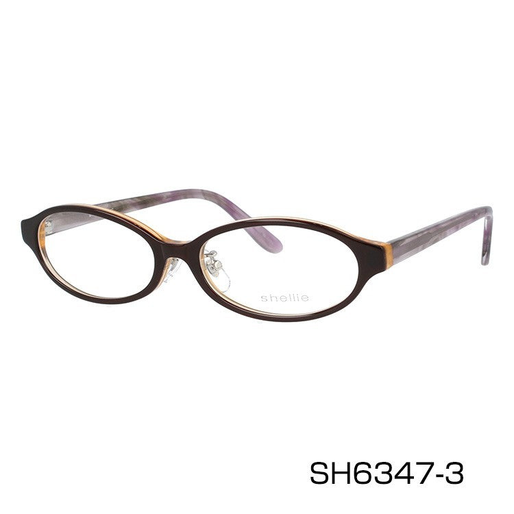 メガネ 眼鏡 度付き 度なし おしゃれ shellie シェリー SH 6347 全3色 51サイズ オーバル型 レディース 女性 UVカット 紫外線 ブランド サングラス 伊達 ダテ|老眼鏡・PCレンズ・カラーレンズ・遠近両用対応可能 ラッピング無料