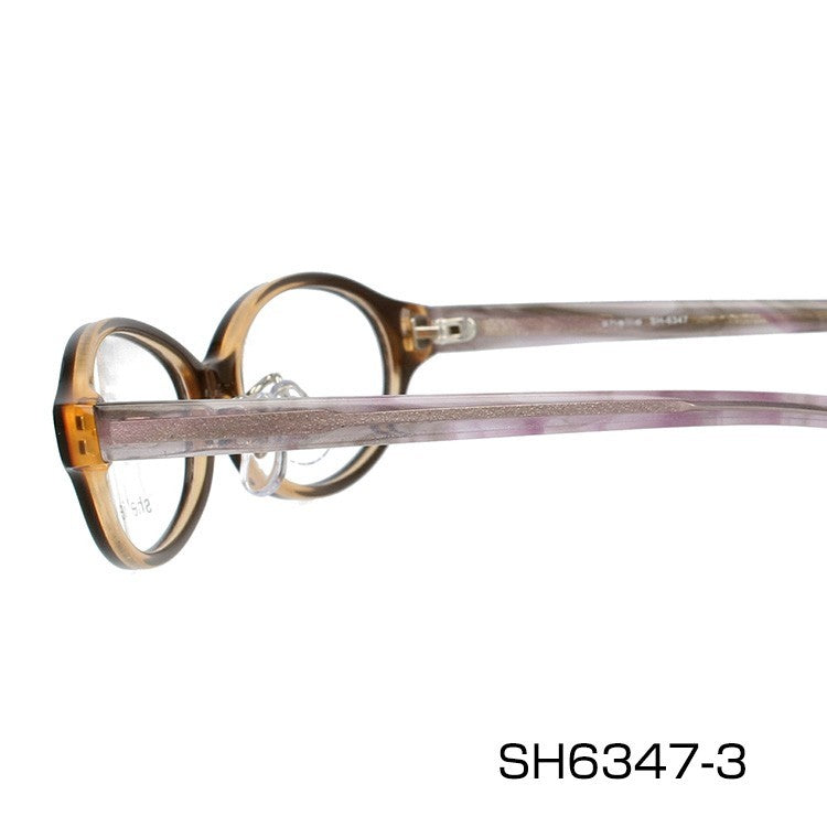 メガネ 眼鏡 度付き 度なし おしゃれ shellie シェリー SH 6347 全3色 51サイズ オーバル型 レディース 女性 UVカット 紫外線 ブランド サングラス 伊達 ダテ|老眼鏡・PCレンズ・カラーレンズ・遠近両用対応可能 ラッピング無料