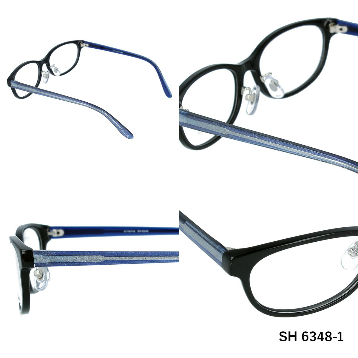 メガネ 眼鏡 おしゃれ shellie シェリー SH 6348 全3色 52サイズ オーバル型 レディース 女性 UVカット 紫外線 ブランド サングラス 伊達 ダテラッピング無料