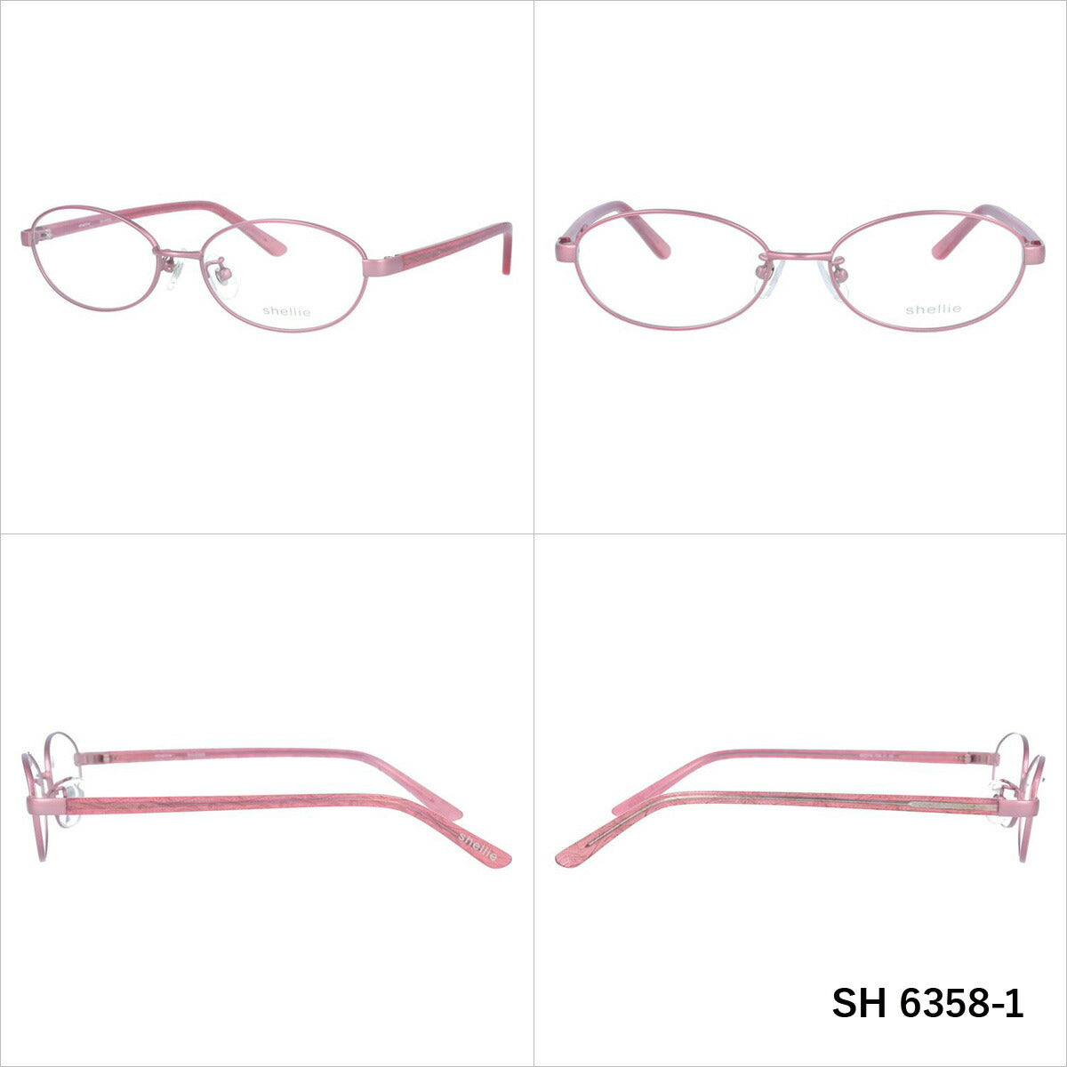 シェリー メガネフレーム 伊達メガネ shellie SH 6358 52サイズ スクエア ユニセックス メンズ レディース