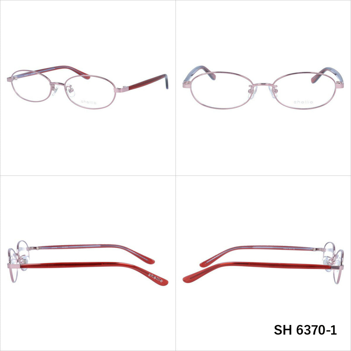 シェリー メガネフレーム 伊達メガネ shellie SH 6370 51サイズ オーバル ユニセックス メンズ レディース