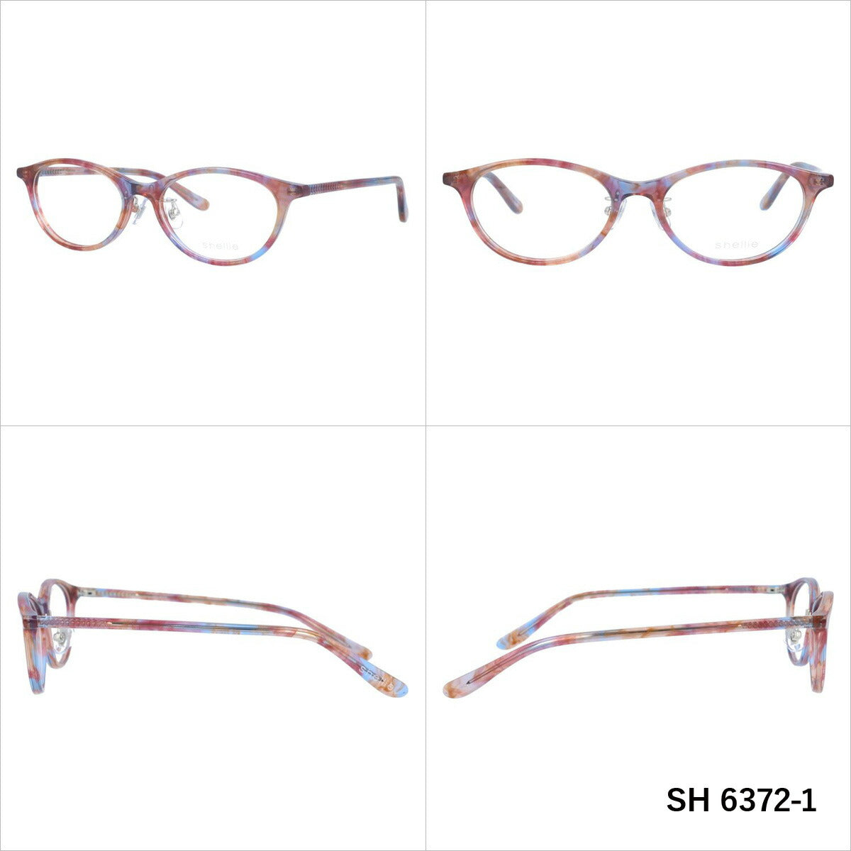 シェリー メガネフレーム 伊達メガネ shellie SH 6372 51サイズ ボストン ユニセックス メンズ レディース