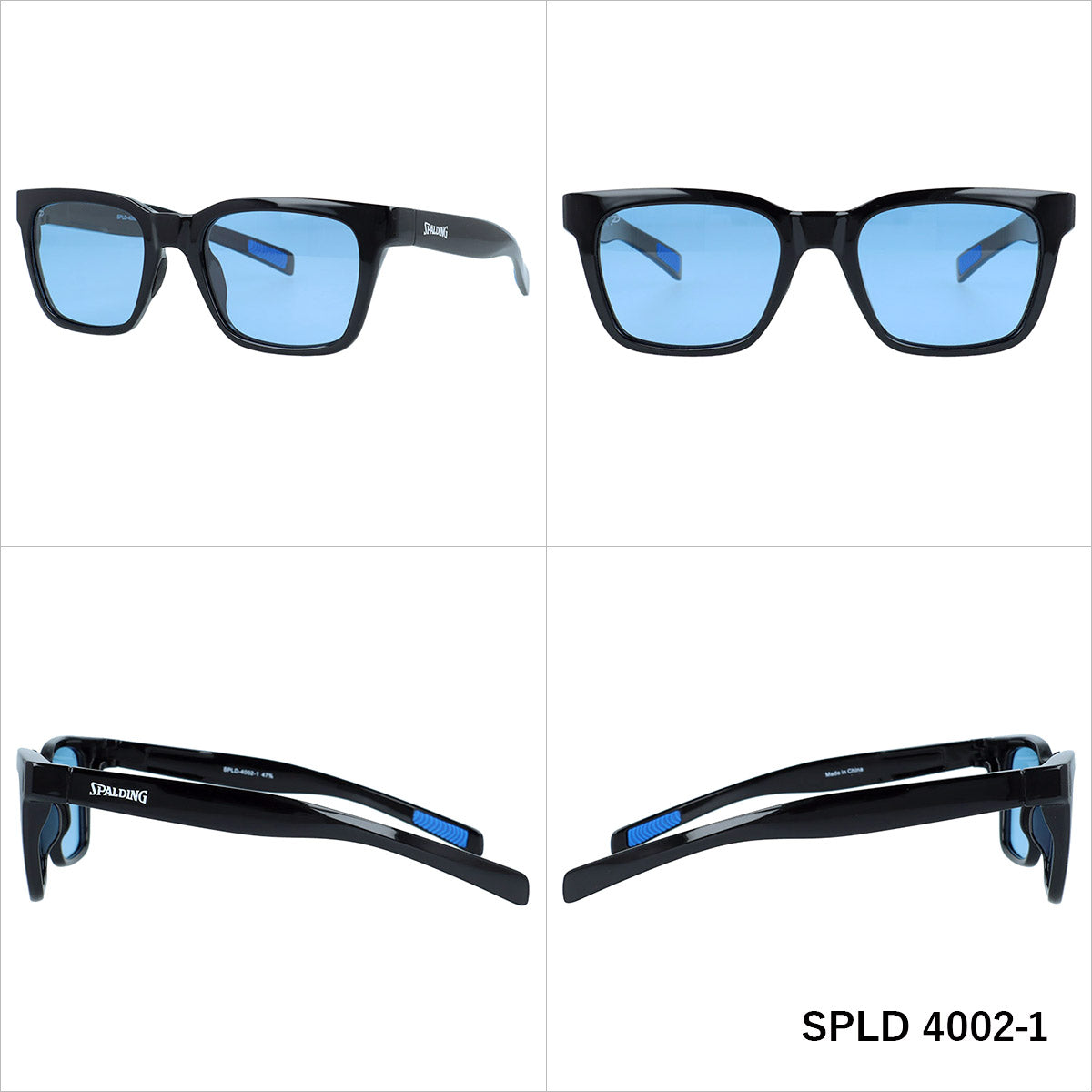 スポルディング 偏光サングラス アジアンフィット SPALDING SPLD4002 全2カラー 50サイズ ウェリントン型 ポラライズド ユニセックス メンズ レディース