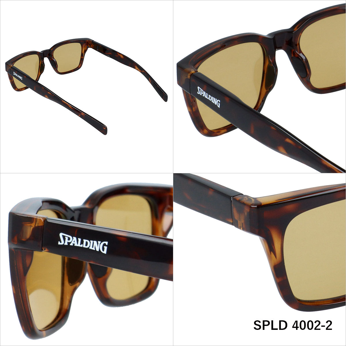 スポルディング 偏光サングラス アジアンフィット SPALDING SPLD4002 全2カラー 50サイズ ウェリントン型 ポラライズド ユニセックス メンズ レディース