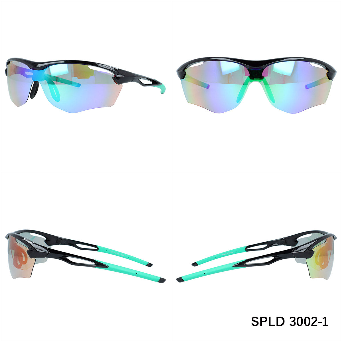 スポルディング 偏光サングラス ミラーレンズ アジアンフィット SPALDING SPLD3002 全2カラー 170サイズ スポーツ型 ポラライズド ユニセックス メンズ レディース