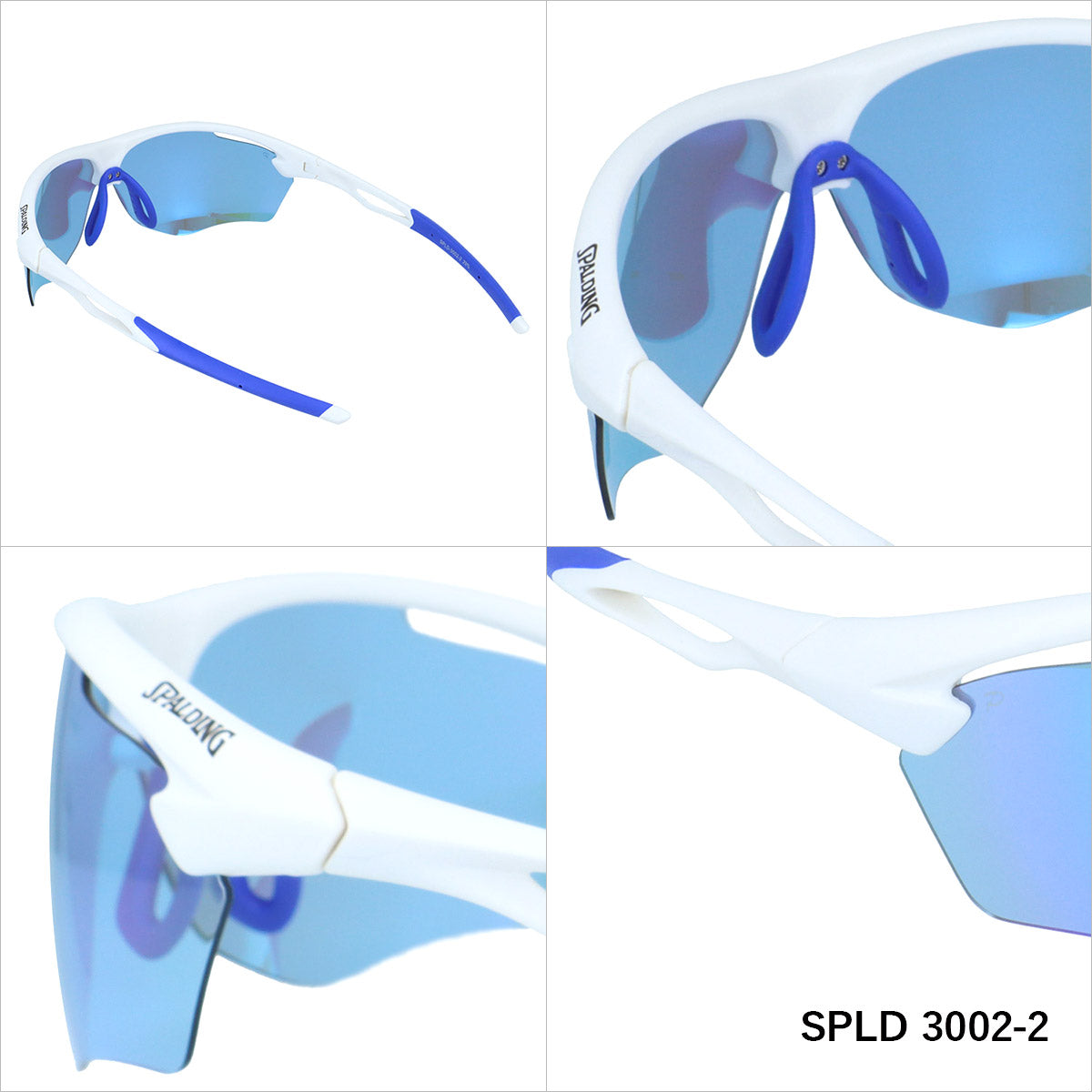 スポルディング 偏光サングラス ミラーレンズ アジアンフィット SPALDING SPLD3002 全2カラー 170サイズ スポーツ型 ポラライズド ユニセックス メンズ レディース