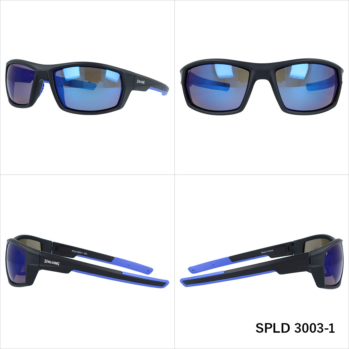 スポルディング 偏光サングラス ミラーレンズ アジアンフィット SPALDING SPLD3003 全2カラー 60サイズ スポーツ型 ポラライズド ユニセックス メンズ レディース