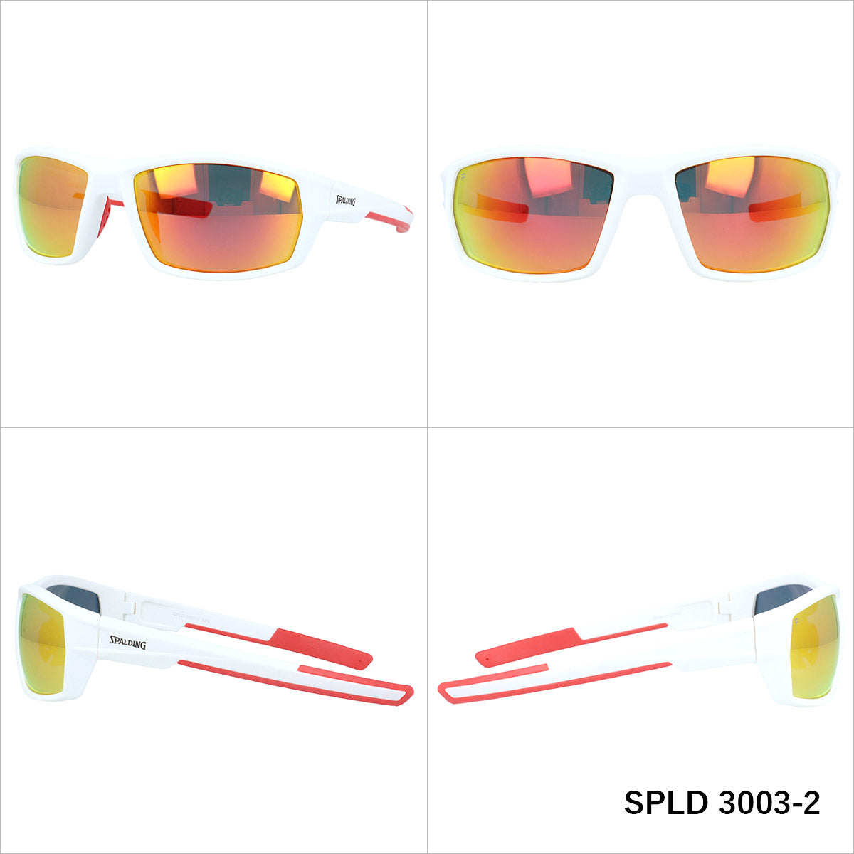 スポルディング 偏光サングラス ミラーレンズ アジアンフィット SPALDING SPLD3003 全2カラー 60サイズ スポーツ型 ポラライズド ユニセックス メンズ レディース