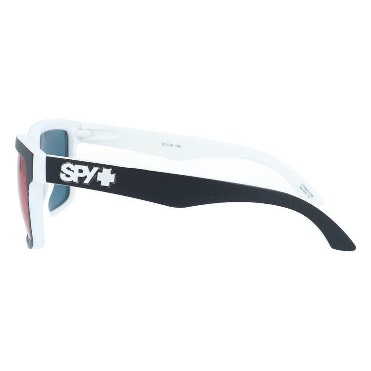 【訳あり】スパイ サングラス ミラーレンズ アジアンフィット SPY HELM Whitewall/Grey With Navy Spectra 57サイズ スクエア型 アウトレット品 ユニセックス メンズ レディース