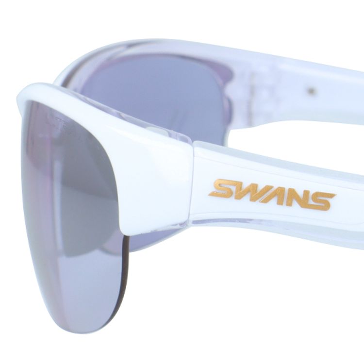 スワンズ サングラス ルナ ミラーレンズ アジアンフィット(フレキシブルノーズパッド) SWANS LUNA LN-0714 CLW 60サイズ スポーツ型 コンパクトモデル ハイカーブ ユニセックス メンズ レディース