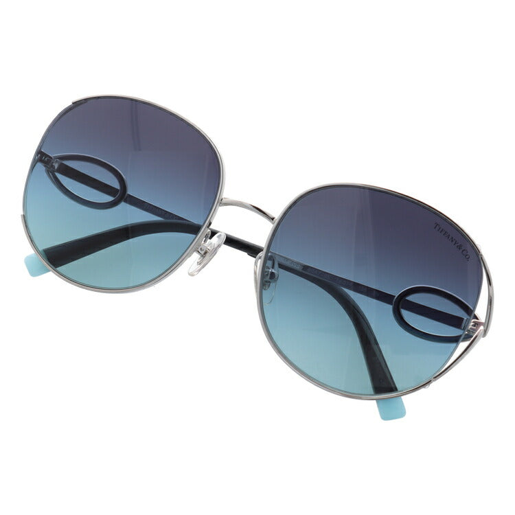 【訳あり・店頭展示品/外箱なし】【国内正規品】ティファニー サングラス Tiffany & Co. TF3065 60479S 56サイズ ラウンド型 レディース アイウェア UVカット ギフト対応 イタリア製 ラッピング無料
