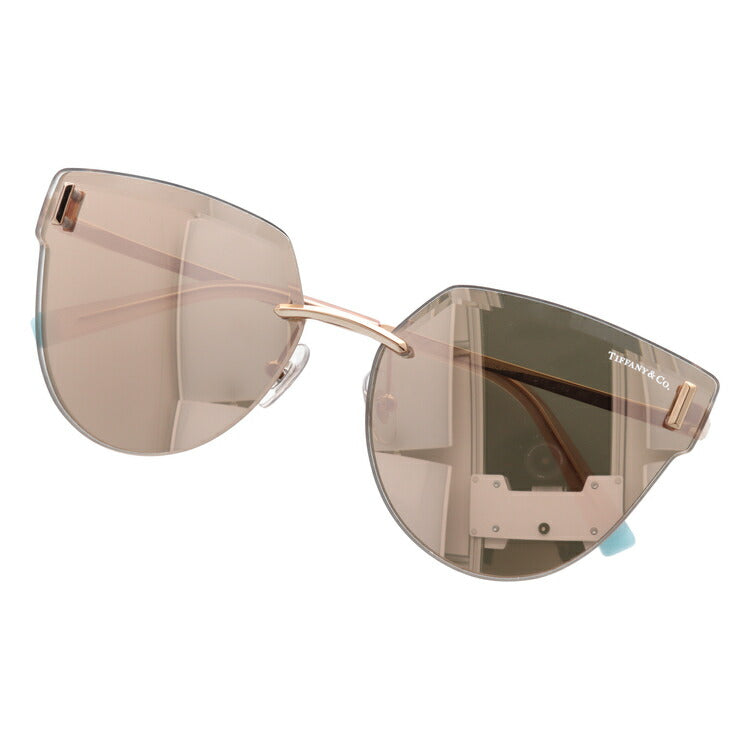 【訳あり・店頭展示品/外箱なし】【国内正規品】ティファニー サングラス ミラーレンズ Tiffany & Co. TF3070 61050W 62サイズ フォックス型 レディース アイウェア UVカット ギフト対応 イタリア製 ラッピング無料