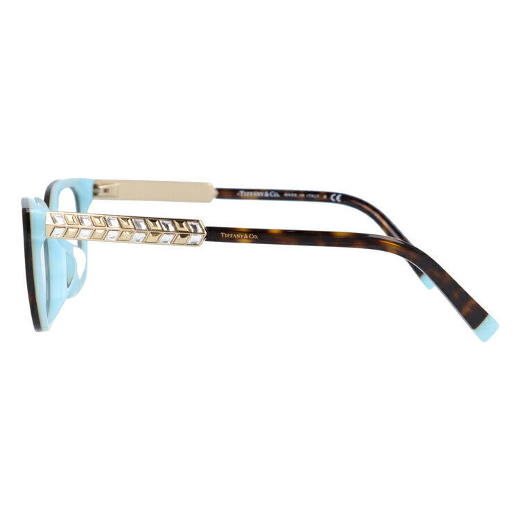 【訳あり・店頭展示品/外箱なし】【国内正規品】ティファニー メガネ フレーム 眼鏡 Tiffany & Co. TF2199BF 8134 54サイズ アジアンフィット スクエア型 レディース アイウェア UVカット ギフト対応 イタリア製 羽 フェザー ラインストーン ラッピング無料