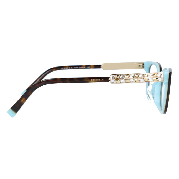 【訳あり・店頭展示品/外箱なし】【国内正規品】ティファニー メガネ フレーム 眼鏡 Tiffany & Co. TF2199BF 8134 54サイズ アジアンフィット スクエア型 レディース アイウェア UVカット ギフト対応 イタリア製 羽 フェザー ラインストーン ラッピング無料