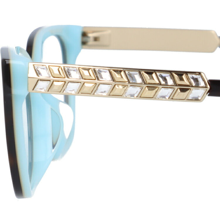 【訳あり・店頭展示品/外箱なし】【国内正規品】ティファニー メガネ フレーム 眼鏡 Tiffany & Co. TF2199BF 8134 54サイズ アジアンフィット スクエア型 レディース アイウェア UVカット ギフト対応 イタリア製 羽 フェザー ラインストーン ラッピング無料