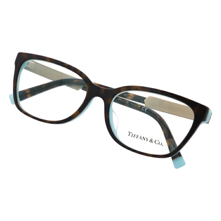 【訳あり・店頭展示品/外箱なし】【国内正規品】ティファニー メガネ フレーム 眼鏡 Tiffany & Co. TF2199BF 8134 54サイズ アジアンフィット スクエア型 レディース アイウェア UVカット ギフト対応 イタリア製 羽 フェザー ラインストーン ラッピング無料