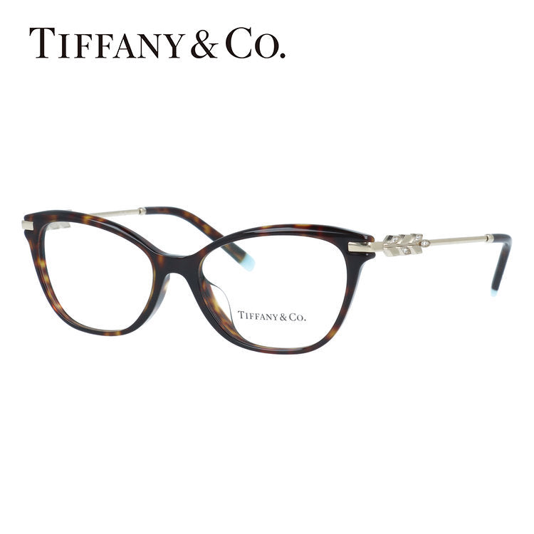 【訳あり・店頭展示品/外箱なし】【国内正規品】 ティファニー メガネフレーム 伊達メガネ アジアンフィット Tiffany & Co. TF2219BF 8015 52サイズ オリーブリーフ フォックス型 スクエア アウトレット品 ユニセックス メンズ レディース