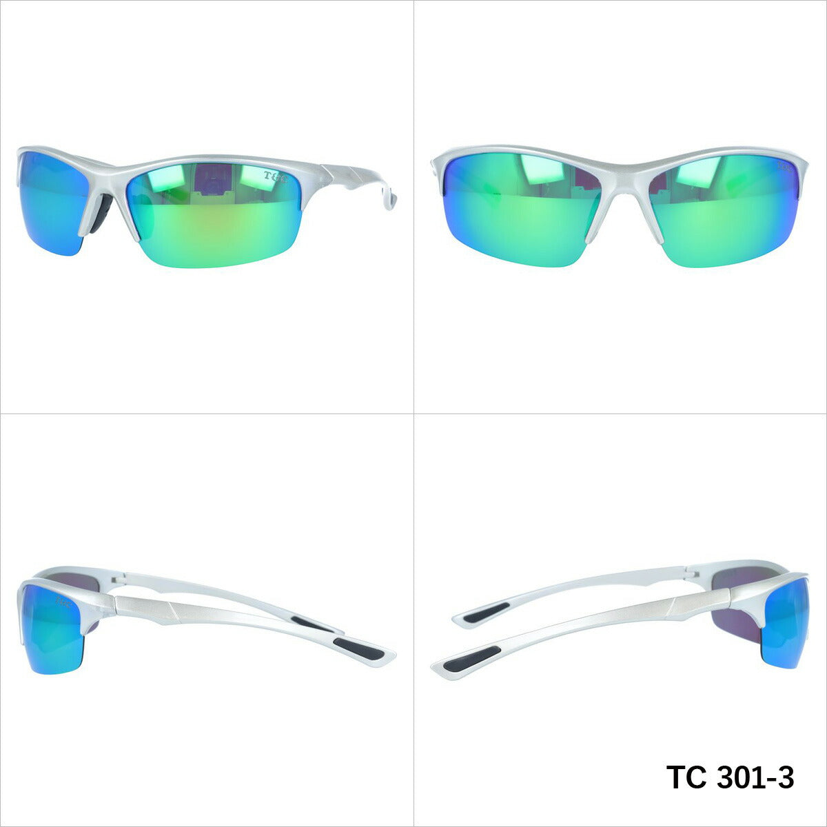 タウン&カントリー 偏光サングラス ミラーレンズ アジアンフィット Town & Country TC 301 全4カラー 62サイズ メンズ レディース スポーツ 川 海 釣り フィッシング 運転 ドライブ