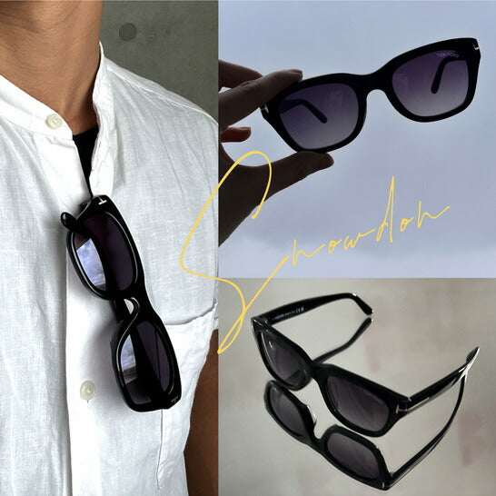【訳あり】トムフォード サングラス TOM FORD SNOWDON FT0237F 01B 51 (TF0237F 01B 51) アジアンフィット ウェリントン型 メンズ レディース UVカット 紫外線 TOMFORD ラッピング無料