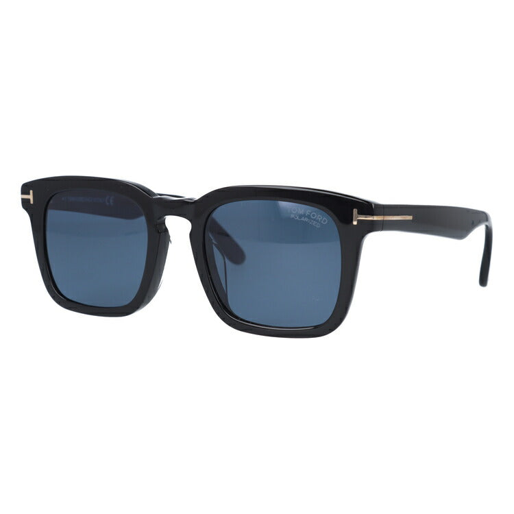 トムフォード サングラス ダックス 偏光サングラス アジアンフィット TOM FORD Dax TF0751F（FT0751F）01V 53サイズ スクエア ユニセックス メンズ レディース