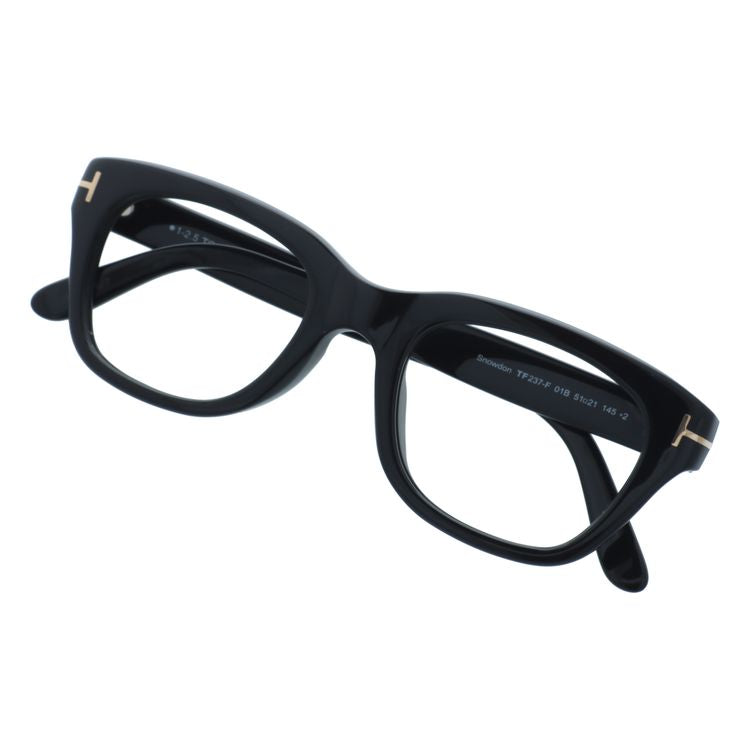 【訳あり・フレームのみ】トムフォード フレームのみ スノードン アジアンフィット TOM FORD FT0237F 01B 51サイズ(TF237-F 01B 51) ウェリントン型 アウトレット品 ユニセックス メンズ レディース