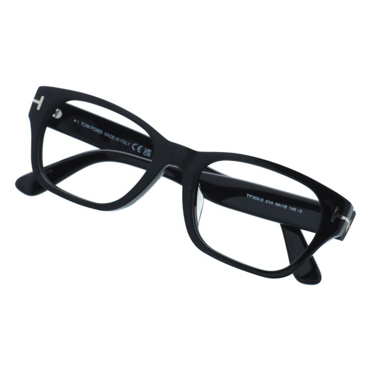 【訳あり・フレームのみ】トムフォード フレームのみ アジアンフィット TOM FORD FT0959-D 01A 54サイズ(TF959-D 01A 54) ウェリントン型 アウトレット品 ユニセックス メンズ レディース