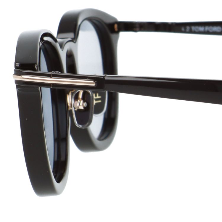 【訳あり】トムフォード サングラス アジアンフィット(フルフィット) 調整可能ノーズパッド(クリングス) TOM FORD FT1151-D 01A 48サイズ (TF1151D 01A 48) ウェリントン型 ユニセックス メンズ レディース