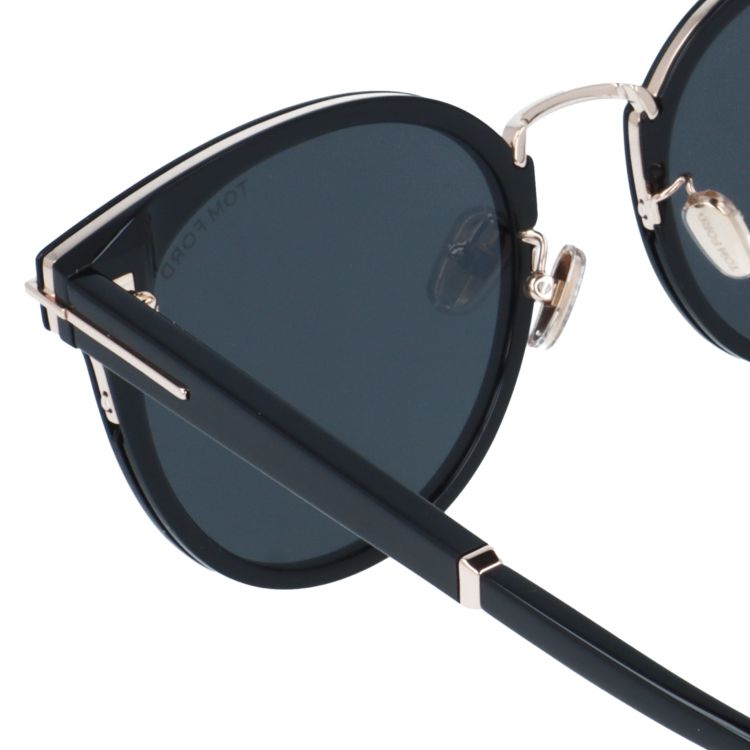 トムフォード サングラス アジアンフィット(フルフィット) 調整可能ノーズパッド(クリングス) TOM FORD FT1247-K 01A 54サイズ (TF1247K 01A 54) ボストン型 コリアンフィット コンビネーションフレーム ユニセックス メンズ レディース