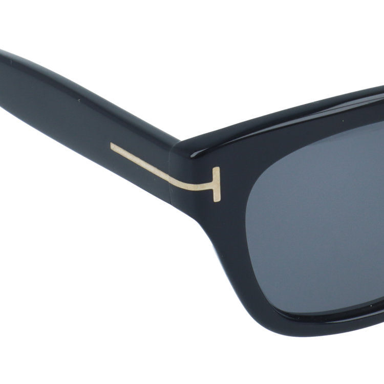 トムフォード 偏光サングラス スノードン エコ アジアンフィット TOM FORD SNOWDON ECO FT0237-F 01D 51サイズ (TF0237F 01D 51) ウェリントン型 サステナブル 黒縁 クロブチ ユニセックス メンズ レディース