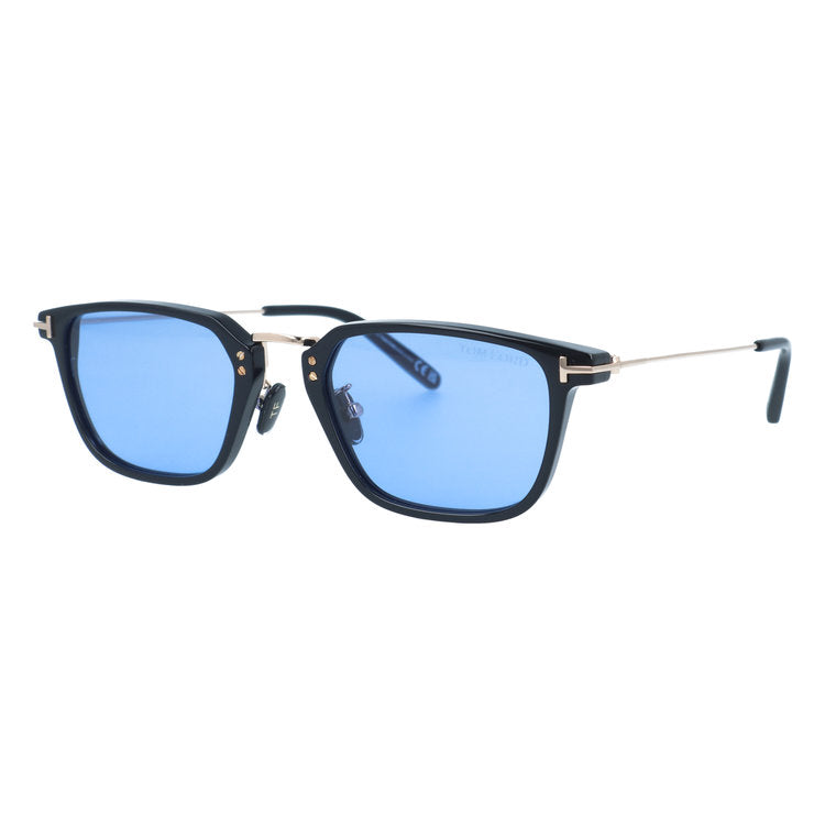 トムフォード サングラス エコ アジアンフィット(フルフィット) TOM FORD ECO FT1042-D 01V 52サイズ (TF1042D 01V 52) スクエア型 黒縁 クロブチ コンビネーションフレーム ユニセックス メンズ レディース