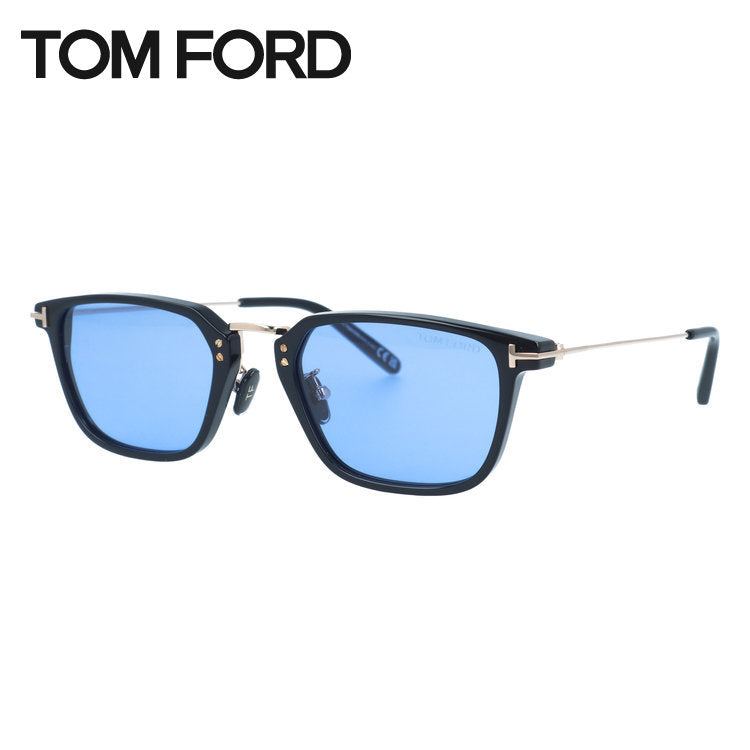 トムフォード サングラス エコ アジアンフィット(フルフィット) TOM FORD ECO FT1042-D 01V 52サイズ (TF1042D 01V 52) スクエア型 黒縁 クロブチ コンビネーションフレーム ユニセックス メンズ レディース