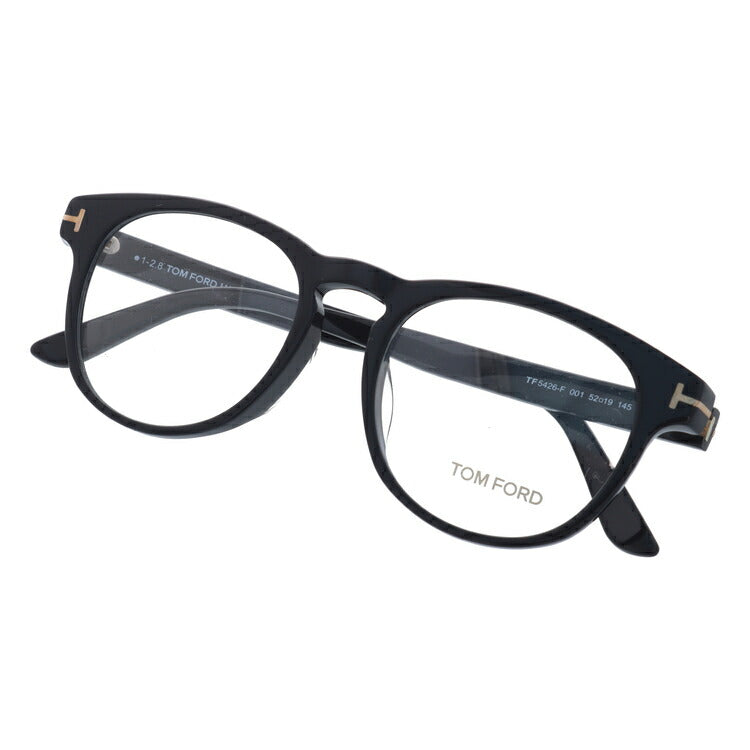 【訳あり】トムフォード メガネ TOM FORD メガネフレーム 眼鏡 FT5426F 001 52 (TF5426F 001 52) アジアンフィット ボストン型 度付き 度なし 伊達 メンズ レディース UVカット 紫外線 TOMFORD ラッピング無料