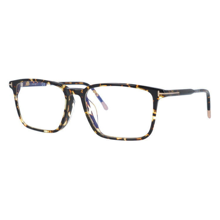 【伊達ブルーライトカットレンズ付】トムフォード メガネ TOM FORD メガネフレーム 眼鏡 FT5607FB 056 55 (TF5607FB 056 55) アジアンフィット スクエア型 PC スマホ スマートフォン 度付き 度なし 伊達 メンズ レディース UVカット 紫外線 TOMFORD