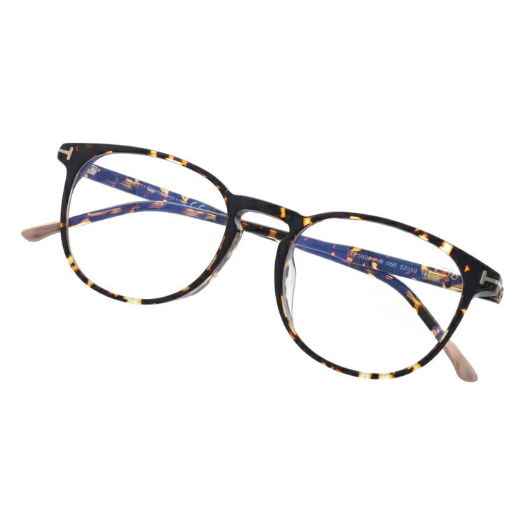 【伊達ブルーライトカットレンズ付】トムフォード メガネ TOM FORD メガネフレーム 眼鏡 FT5608FB 056 52 (TF5608FB 056 52) アジアンフィット ウェリントン型 PC スマホ スマートフォン 度付き 度なし 伊達 メンズ レディース UVカット 紫外線 TOMFORD