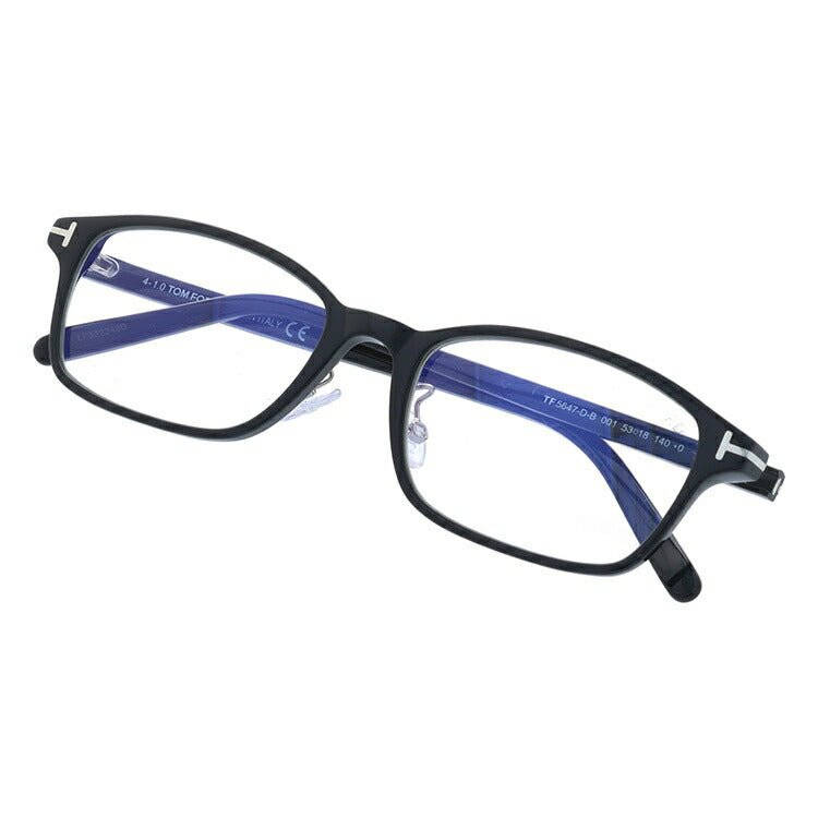 【選べる15色 ライトカラーレンズ】トムフォード ライトカラー サングラス TOM FORD FT5647DB 001 53 (TF5647DB 001 53) 調整可能ノーズパッド スクエア型 メンズ レディース アウトドア 運転 ドライブ レジャー UVカット 伊達 メガネ 眼鏡